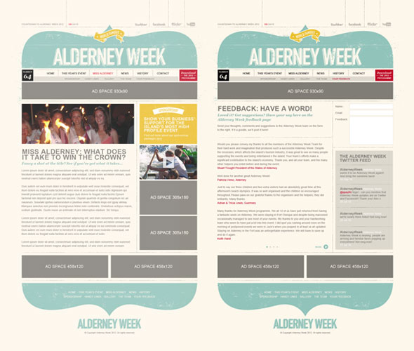 Alderney Week website visual