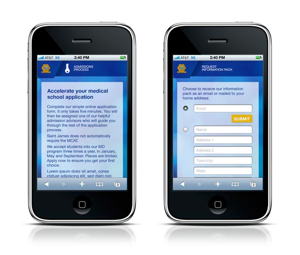 St James School of Medicine mobile website