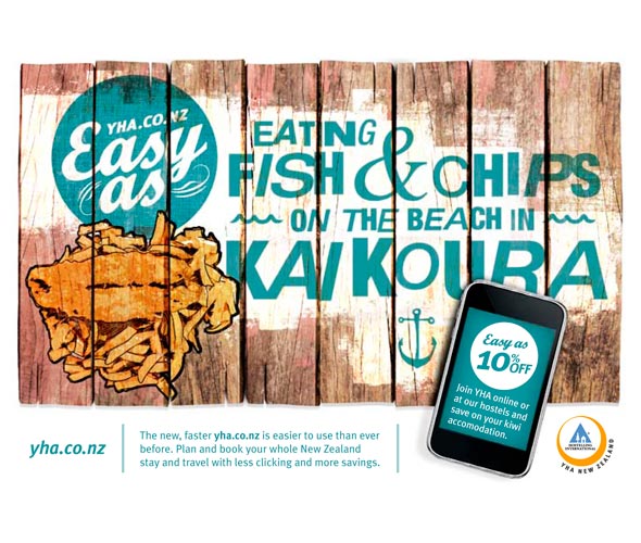 YHA New Zealand print ad
