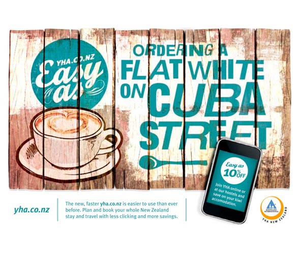 YHA New Zealand print ad